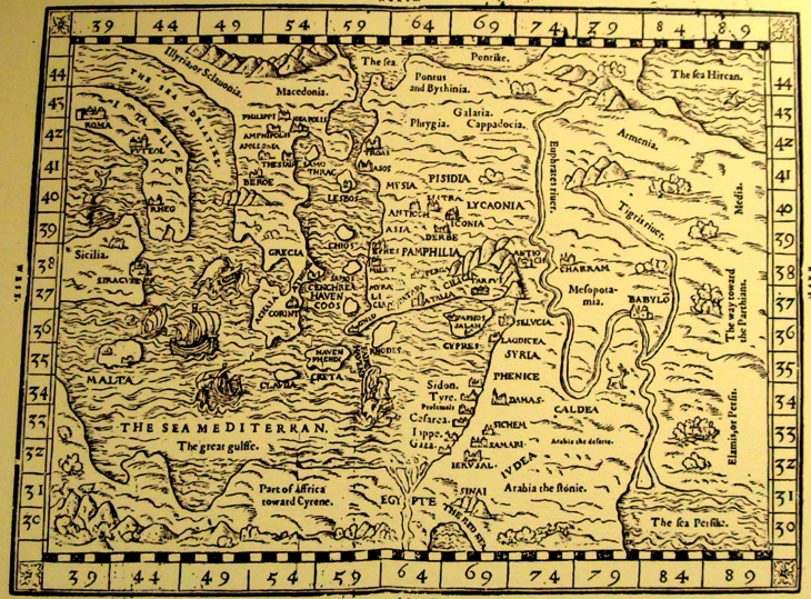 Geneva New Testament 1599 Map